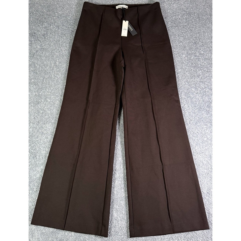 NWT Banana Republic Crop Flare Everywhere Ponte Pull-On Pant Brown Womens Medium